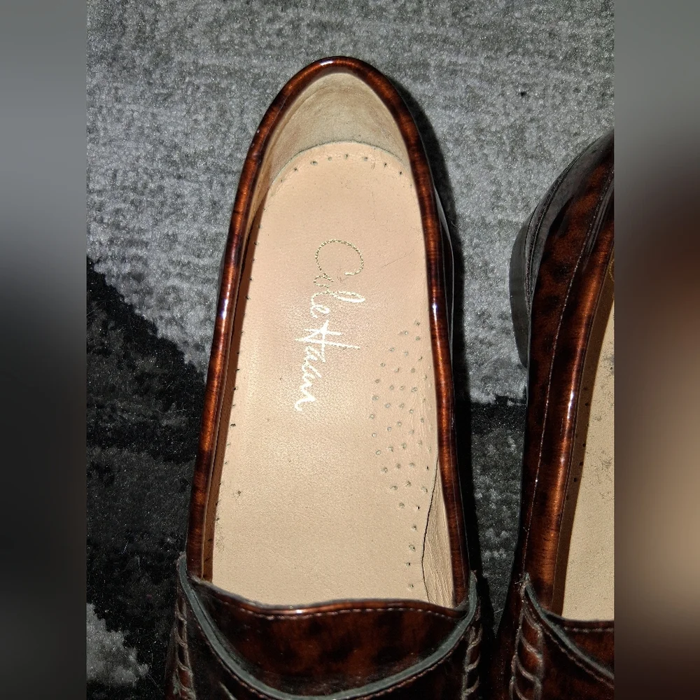 Cole Haan Leopard Tortoise Print Loafers - Picture 6 of 15